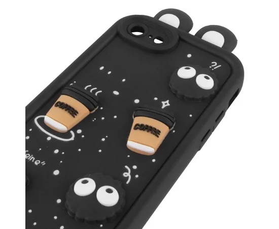 Чехол TPU Toys Case with Ears для Apple iPhone 7 / 8 / SE (2020) / SE (2022) (4.7") Black