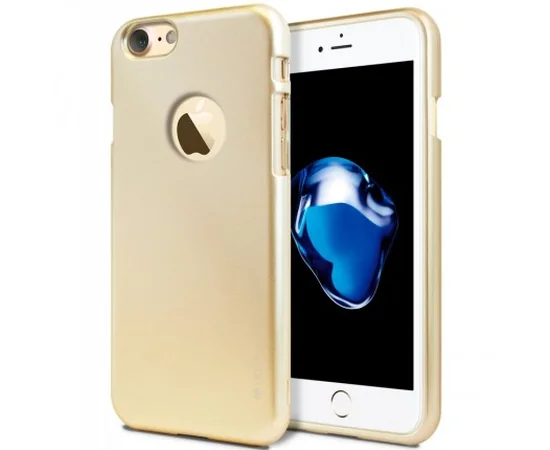TPU чехол Mercury iJelly Metal series для Apple iPhone 7 / 8 (4.7") Золотой