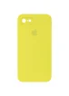 Чехол Silicone Case Square Full Camera Protective (AA) для Apple iPhone 7 / 8 / SE (2020) (4.7") Желтый / Bright Yellow