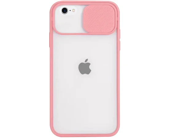 Чехол Camshield mate TPU со шторкой защищающей камеру для Apple iPhone 7 / 8 / SE (2020) (4.7) Розовый