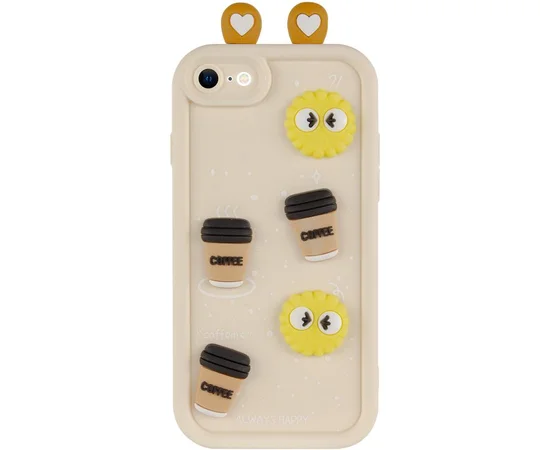Чехол TPU Toys Case with Ears для Apple iPhone 7 / 8 / SE (2020) / SE (2022) (4.7") Sand