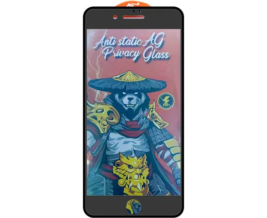 Защитное стекло Privacy 5D Matte Anti-Static (тех.пак) для Apple iPhone 7 / 8 / SE (2020) (4.7") Черный