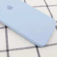 Чехол Silicone Case Square Full Camera Protective (AA) для Apple iPhone 7 / 8 / SE (2020) (4.7") Голубой / Mist blue