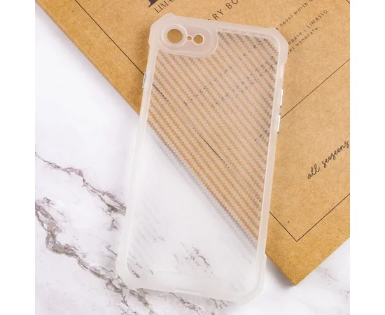 Чехол TPU Ease Carbon color series для Apple iPhone 7 / 8 / SE (2020) (4.7") Матовый / Прозрачный