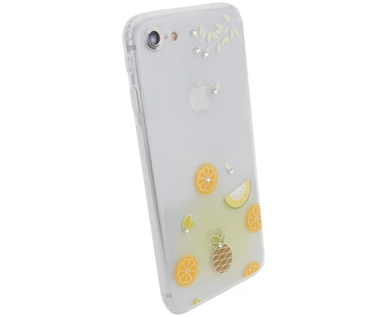 TPU чехол Luxury Diamond full protective для Apple iPhone 7 / 8 (4.7") Желтый / Тропические фрукты