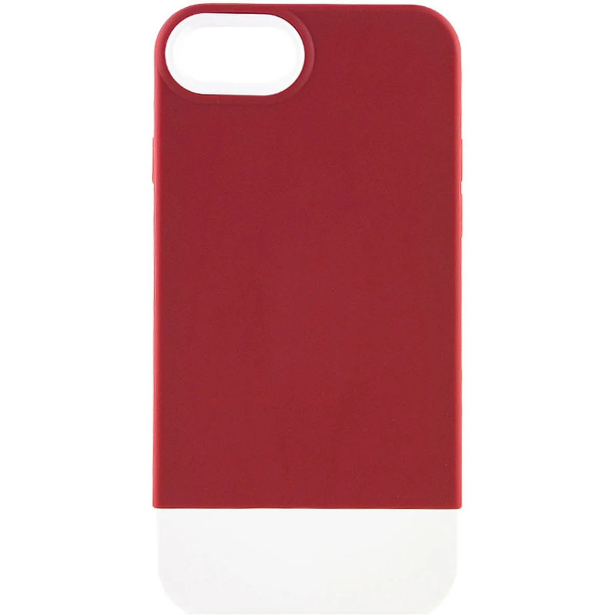 Чехол TPU+PC Bichromatic для Apple iPhone 7 / 8 / SE (2020) (4.7") Wine / White