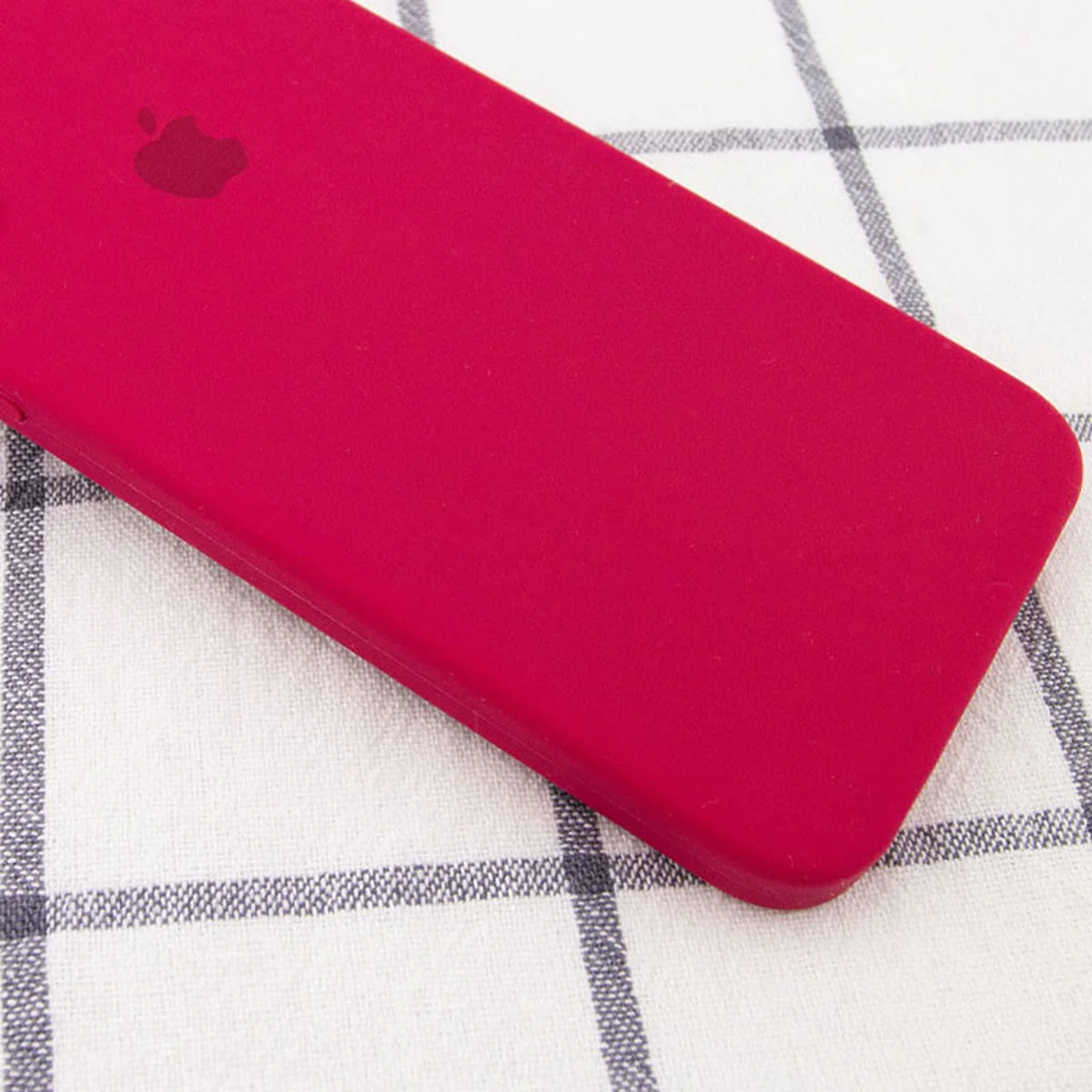 Чехол Silicone Case Square Full Camera Protective (AA) для Apple iPhone 7 / 8 / SE (2020) (4.7") Красный / Rose Red