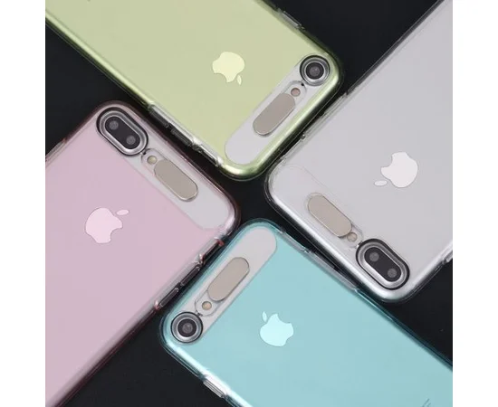 Светящийся TPU чехол ROCK Tube Series для Apple iPhone 7 / 8 (4.7") Зеленый / Transparent Green