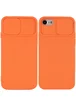 Чехол Camshield Square TPU со шторкой для камеры для Apple iPhone 7 / 8 / SE (2020) (4.7") Оранжевый