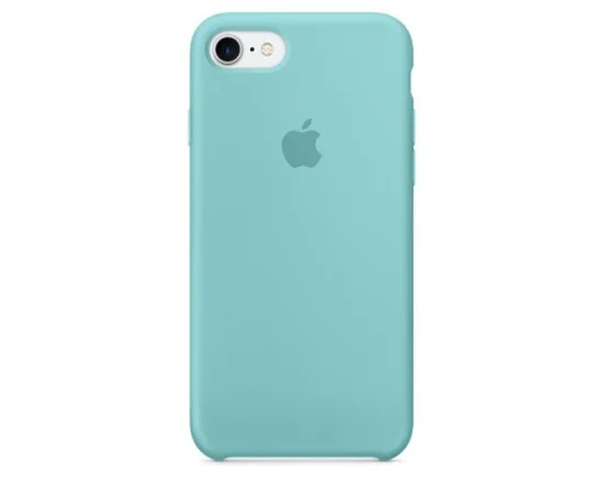 Чехол Silicone case (AAA) для Apple iPhone 7 / 8 (4.7") Бирюзовый / Light Blue