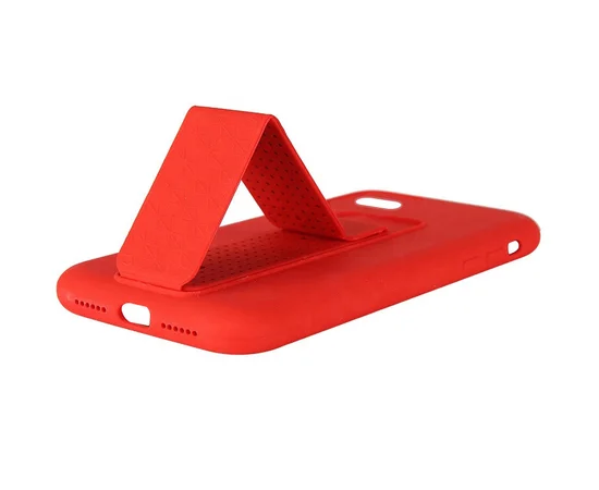 Чехол Silicone Case Hand Holder для Apple iPhone 7 / 8 / SE (2020) (4.7") Красный / Red