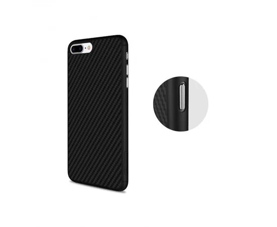 Карбоновая накладка Nillkin Synthetic Fiber series для Apple iPhone 7/8 plus (5.5") Черный
