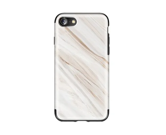 TPU чехол Rock Origin Series (Textured marble) для Apple iPhone 7 / 8 (4.7") Белый / White marble