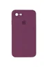 Чохол Silicone Case Square Full Camera Protective (AA) для Apple iPhone 7/8 / SE (2020) (4.7 ") Бордовий / Maroon