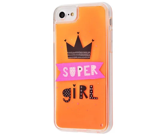 TPU+PC чехол Lovely Stream Neon sand для Apple iPhone 6 / 6s / 7 / 8 (4.7") Super Girl