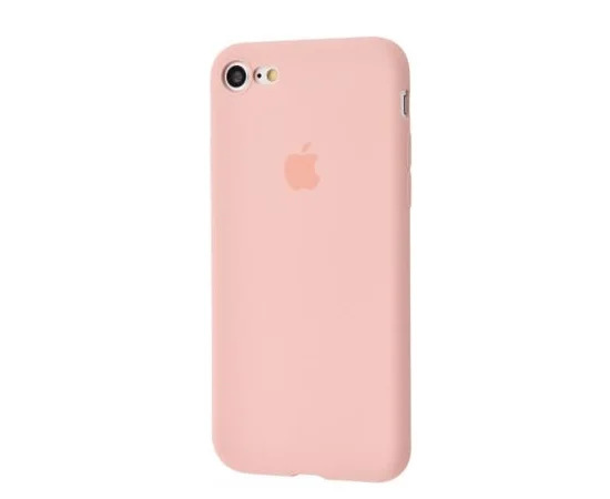 Чехол Slim Silicone case full protective для Apple iPhone 7 / 8 (4.7") Розовый / Pink Sand
