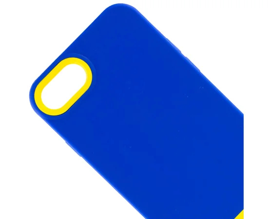 Чехол TPU+PC Bichromatic для Apple iPhone 7 / 8 / SE (2020) (4.7") Navy Blue / Yellow