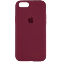 Чохол Silicone Case Full Protective (AA) для Apple iPhone 7/8 / SE (2020) (4.7 ") Бордовий / Plum
