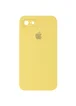 Чехол Silicone Case Square Full Camera Protective (AA) для Apple iPhone 7 / 8 / SE (2020) (4.7") Желтый / Canary Yellow