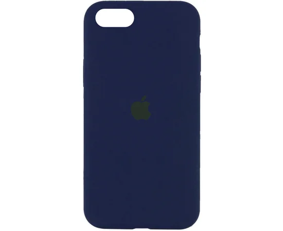 Чехол Silicone Case Full Protective (AA) для Apple iPhone SE (2020) Синий / Deep navy