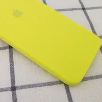 Чехол Silicone Case Square Full Camera Protective (AA) для Apple iPhone 7 / 8 / SE (2020) (4.7") Желтый / Bright Yellow
