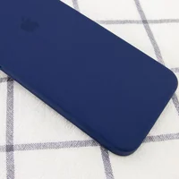 Чехол Silicone Case Square Full Camera Protective (AA) для Apple iPhone 7 / 8 / SE (2020) (4.7") Темно-синий / Midnight blue