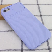 Чехол Camshield Square TPU со шторкой для камеры для Apple iPhone 7 / 8 / SE (2020) (4.7") Голубой