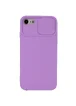 Чехол Camshield Square TPU со шторкой для камеры для Apple iPhone 7 / 8 / SE (2020) (4.7") Сиреневый