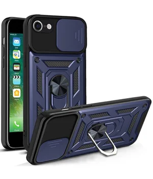 Чохол Ummi Camshield Serge Ring для Apple iPhone 7 / 8 / SE (2020) (4.7") Синій / Navy