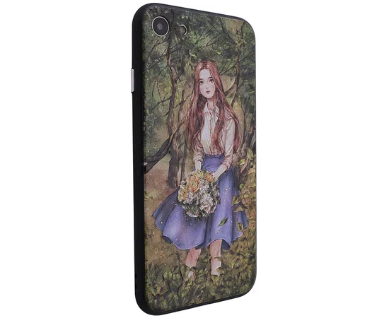 TPU+PC чехол YCT картина для Apple iPhone 7 / 8 (4.7") Девочка в саду