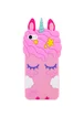 Силиконовая накладка 3D Little Unicorn для Apple iPhone 7 / 8 / SE (2020) (4.7")  Розовый