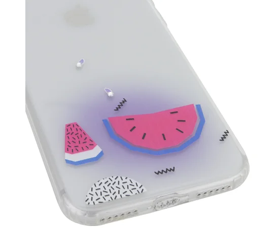 TPU чехол Luxury Diamond full protective для Apple iPhone 7 / 8 (4.7") Голубой / Арбуз