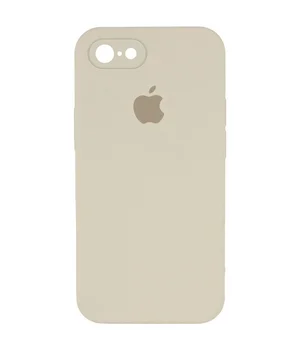 Чохол Silicone Case Square Full Camera Protective (AA) Apple iPhone 7 / 8 / SE (2020) (4.7") Бежевий / Antigue White