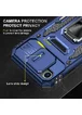 Ударопрочный чехол Camshield Army Ring для Apple iPhone 7 / 8 / SE (2020) (4.7") Синий / Navy