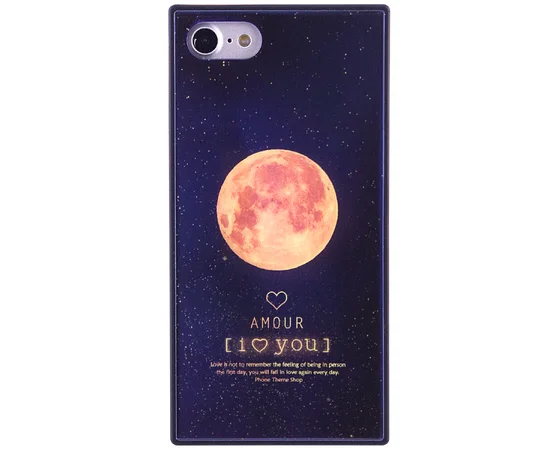 TPU+Glass чехол YCT прямоугольный для Apple iPhone 7 / 8 (4.7") Луна