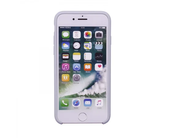 Чехол Silicone case (AAA) для Apple iPhone 7 / 8 (4.7") Серый / Light gray