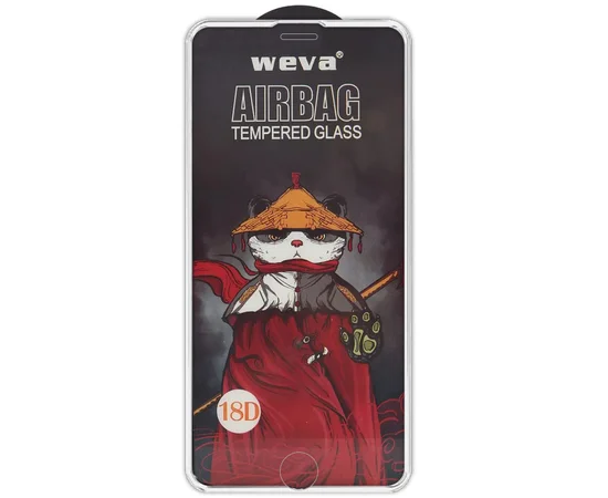 Захисне 2.5D скло Weva AirBag (тех.пак) для Apple iPhone 6/6s/7/8/SE(2020) (4.7") Білий