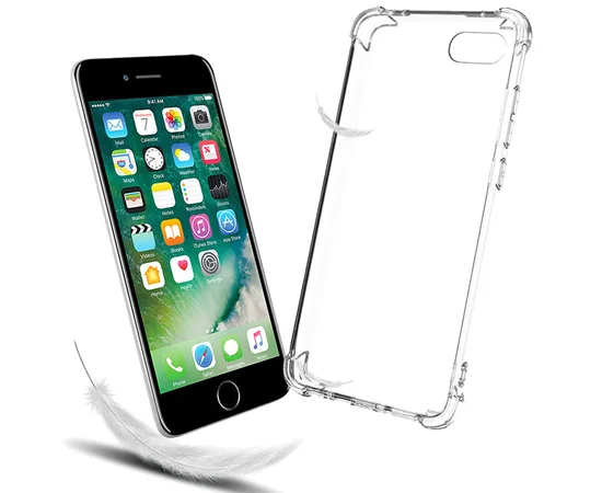 TPU чехол GETMAN Ease с усиленными углами для Apple iPhone SE (2020) / 7 / 8 Прозрачный / Transparent
