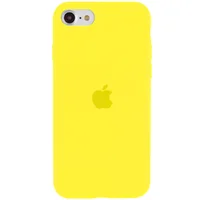 Чохол Silicone Case Full Protective (AA) для Apple iPhone SE (2020) Жовтий / Neon Yellow