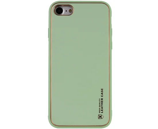 Кожаный чехол Xshield для Apple iPhone 7 / 8 / SE (2020) (4.7") Зеленый / Pistachio