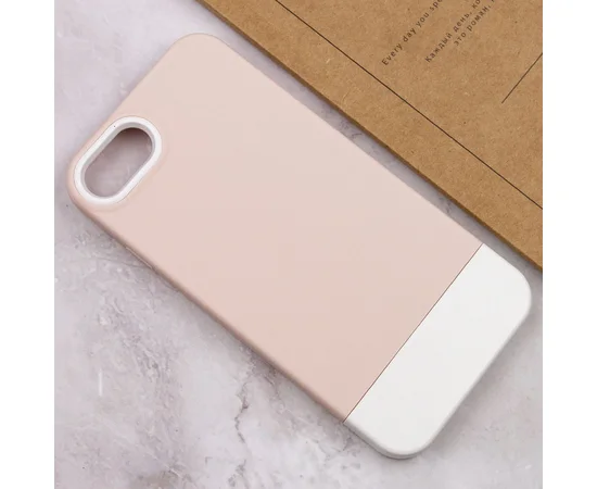 Чехол TPU+PC Bichromatic для Apple iPhone 7 / 8 / SE (2020) (4.7") Grey-beige / White