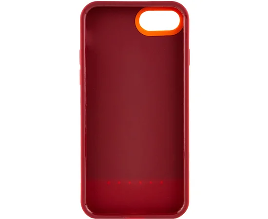 Чехол TPU+PC Bichromatic для Apple iPhone 7 / 8 / SE (2020) (4.7") Brown burgundy / Orange