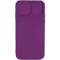 Чехол Camshield Square TPU со шторкой для камеры для Apple iPhone 7 / 8 / SE (2020) (4.7") Фиолетовый