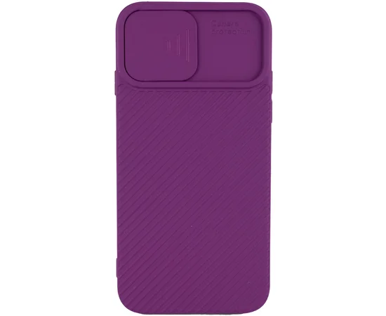 Чехол Camshield Square TPU со шторкой для камеры для Apple iPhone 7 / 8 / SE (2020) (4.7") Фиолетовый