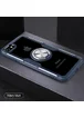 TPU+PC чехол Deen CrystalRing for Magnet (opp) для Apple iPhone 7 / 8 / SE (2020) Бесцветный / Темно-синий
