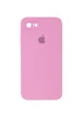 Чохол Silicone Case Square Full Camera Protective (AA) для Apple iPhone 7/8 / SE (2020) (4.7 ") Рожевий / Light pink