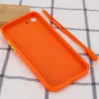 Чехол TPU Square Full Camera для Apple iPhone 7 / 8 / SE (2020) (4.7") Оранжевый