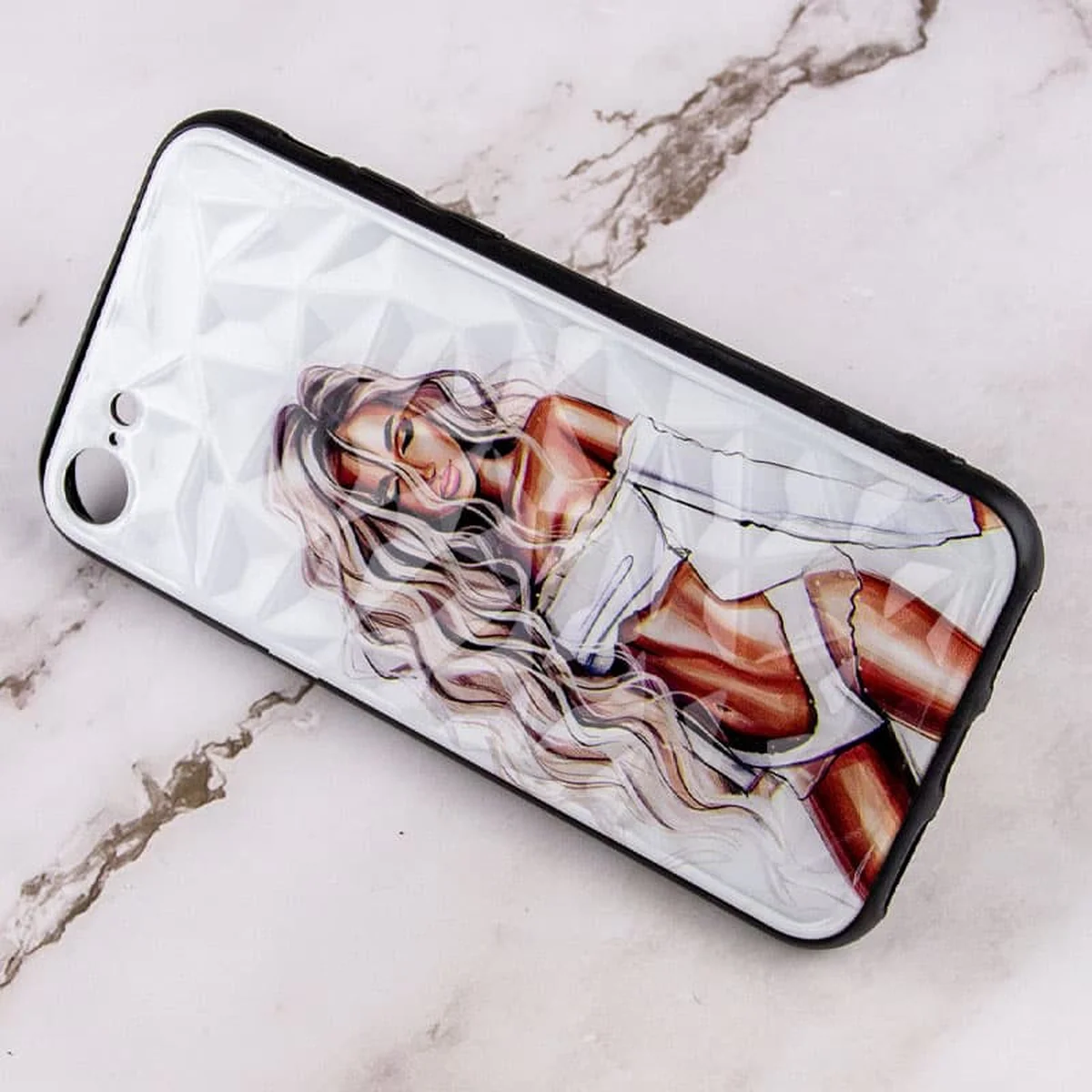TPU+PC чехол Prisma Ladies для Apple iPhone 7 / 8 / SE (2020) (4.7") White
