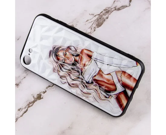 TPU+PC чехол Prisma Ladies для Apple iPhone 7 / 8 / SE (2020) (4.7") White