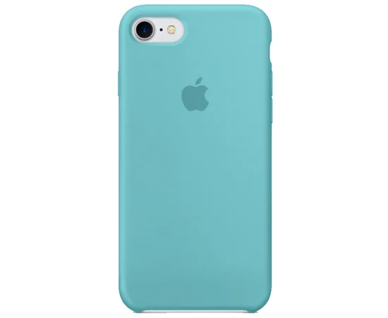 Чехол Silicone case (AAA) для Apple iPhone 7 / 8 (4.7") Бирюзовый / Marine Green